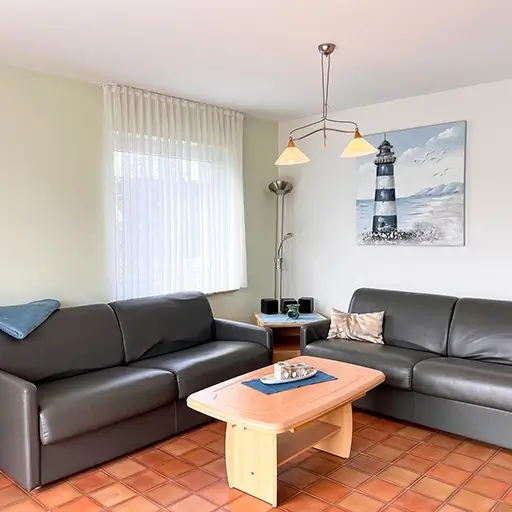 Wohnzimmer mit Terrasse